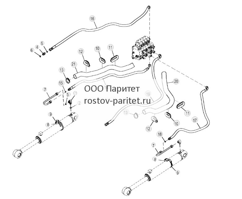 Трубопроводы подъемного цилиндра, XLT, LGP - ST880416 265.jpg